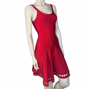 Marciano red bandage dress